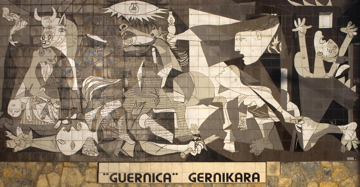 Guernica, ett minnesmärke över en spansk stad